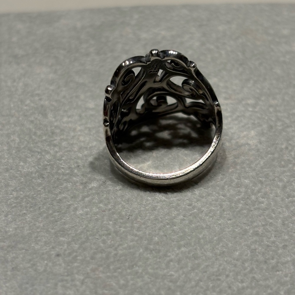 Retired James Avery Sterling Silver Open Sorrento Ring Size 6.5 - Picture 2 of 7